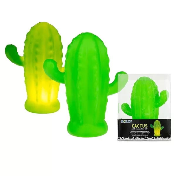 Tufeyo Battery Powered Silicone Led Light Cute Cactus Night Light Illumination