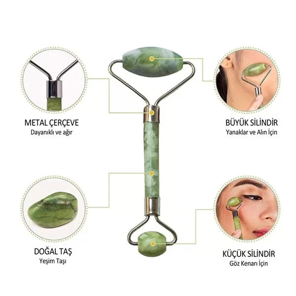 Tufeyo Jade Stone Double Sided Skin Massager