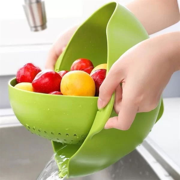 Tufeyo Multipurpose 360 Degree Rotatable Practical Bowl Kitchen Strainer Sieve Sieve