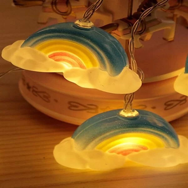 Tufeyo Decorative Cute Rainbow Battery Powered Rope Strip Led Light Night Light