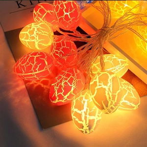 Tufeyo 10pcs Colorful Egg Shaped Decorative Intricate Led Lighting