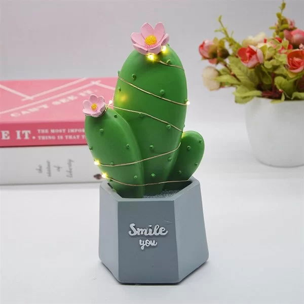 Tufeyo Led Lighted Cactus Trinket Home Decoration And Gift Led Lighting