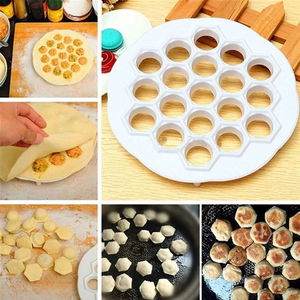 Tufeyo 61 Compartment Honeycomb Shaped Practical Manti Cutter Opening Mold Mantımatik