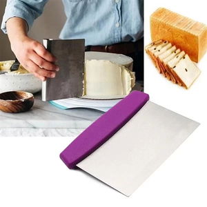 Tufeyo Steel Dough Cutter Scraper Pastry Cake Decorating Spatula Tool