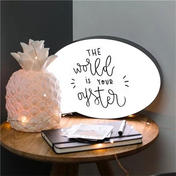 Tufeyo Pen Writeable Speech Balloon Looking Illuminated Message Board