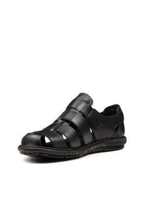 Men's Black Sandal Shoes