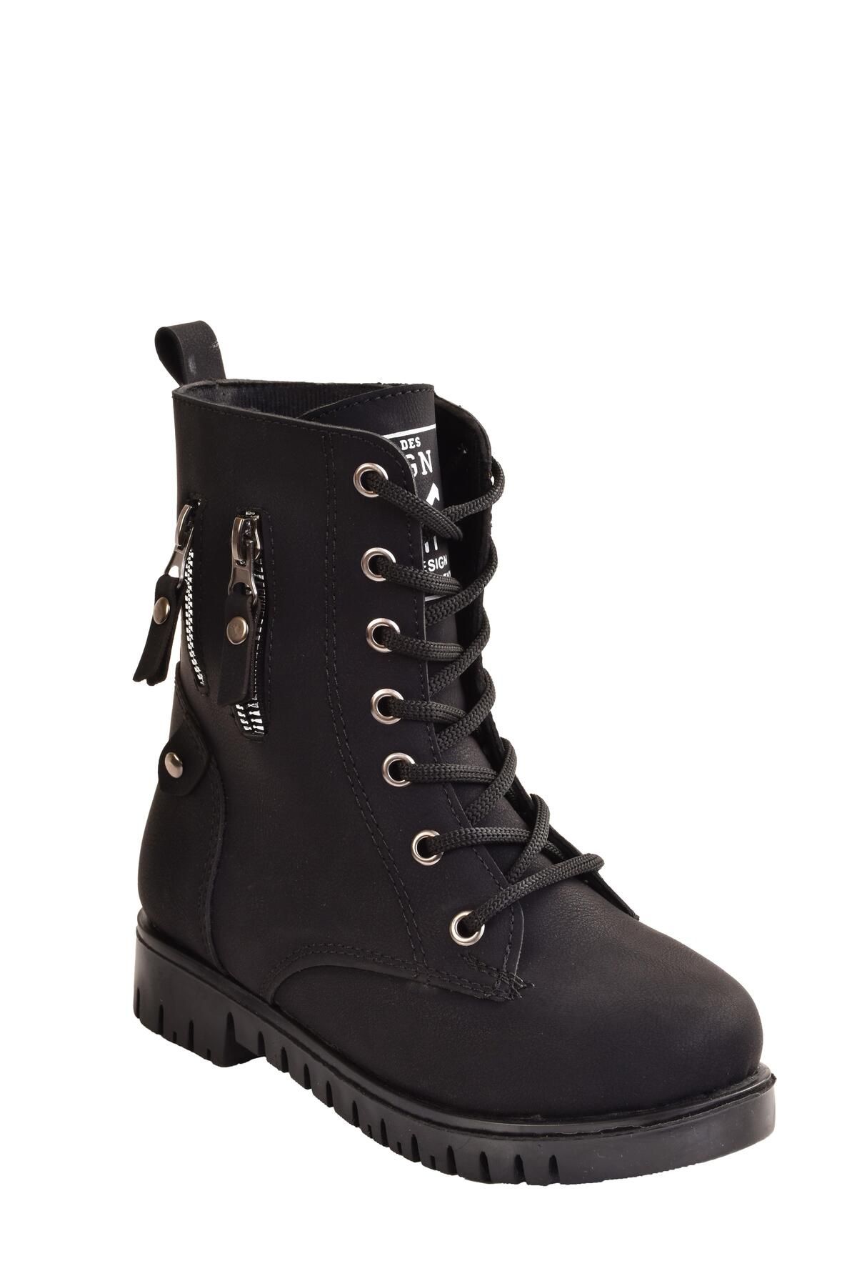 Girl's Cold Weather Resistant Black Boots & Booties