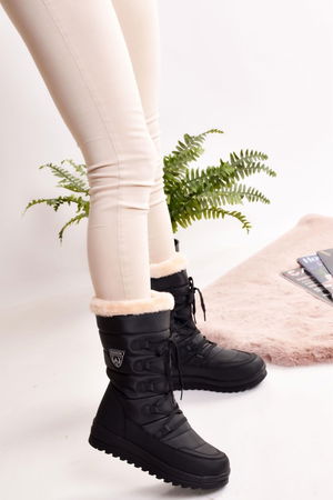 Women's Snow Boots Thermal Wool Snow Boots Non Slip Sole