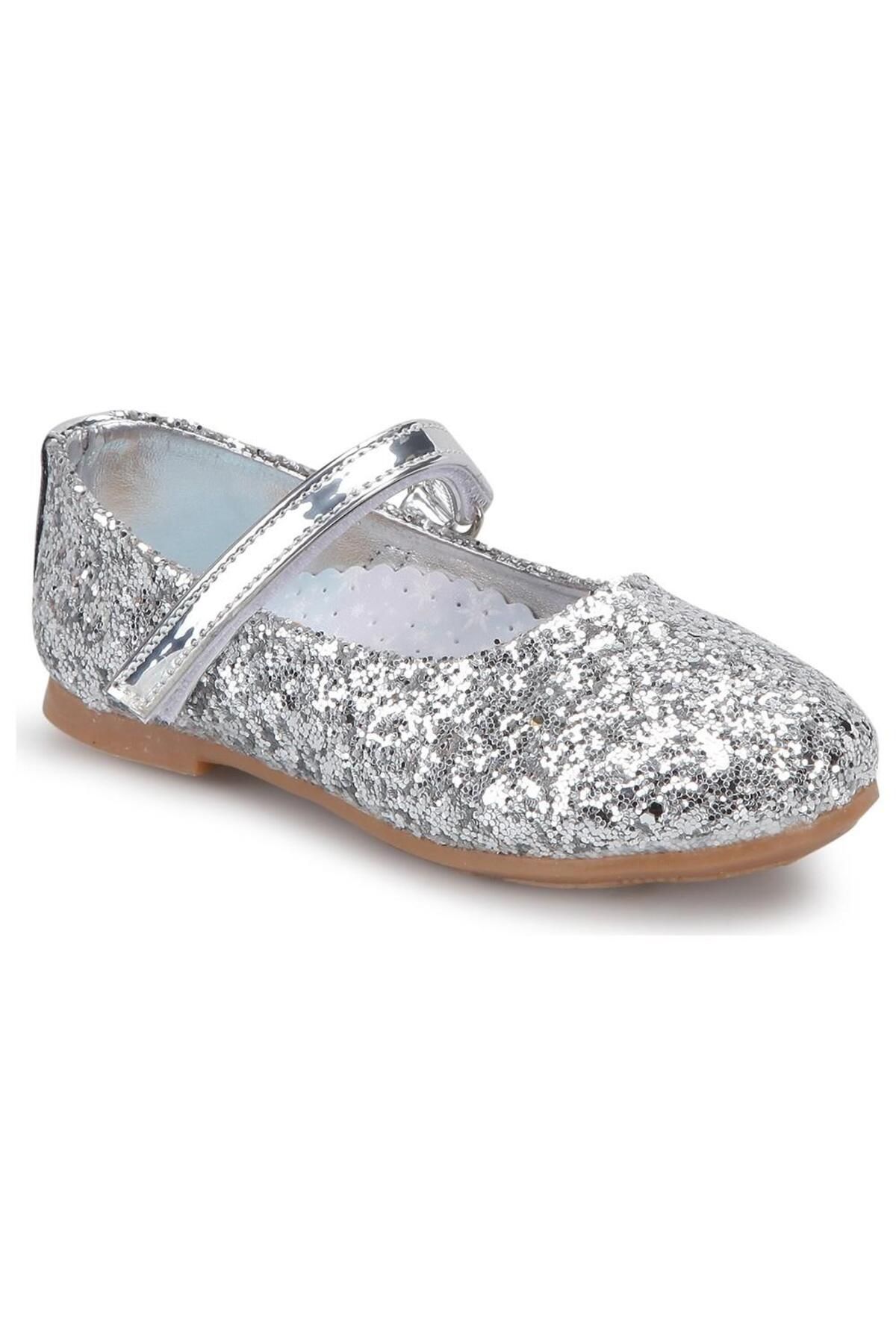 Elsa Girl's Sequin Silver Color Babet