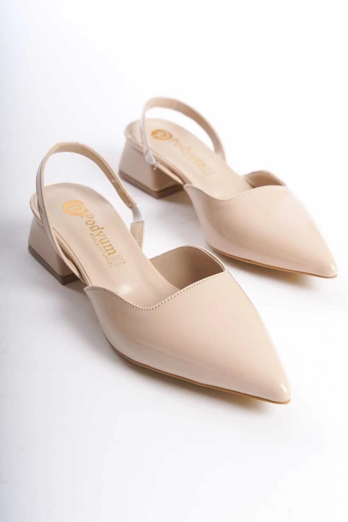 Women's Pointed Toe Open Back Classic Heeled Shoes