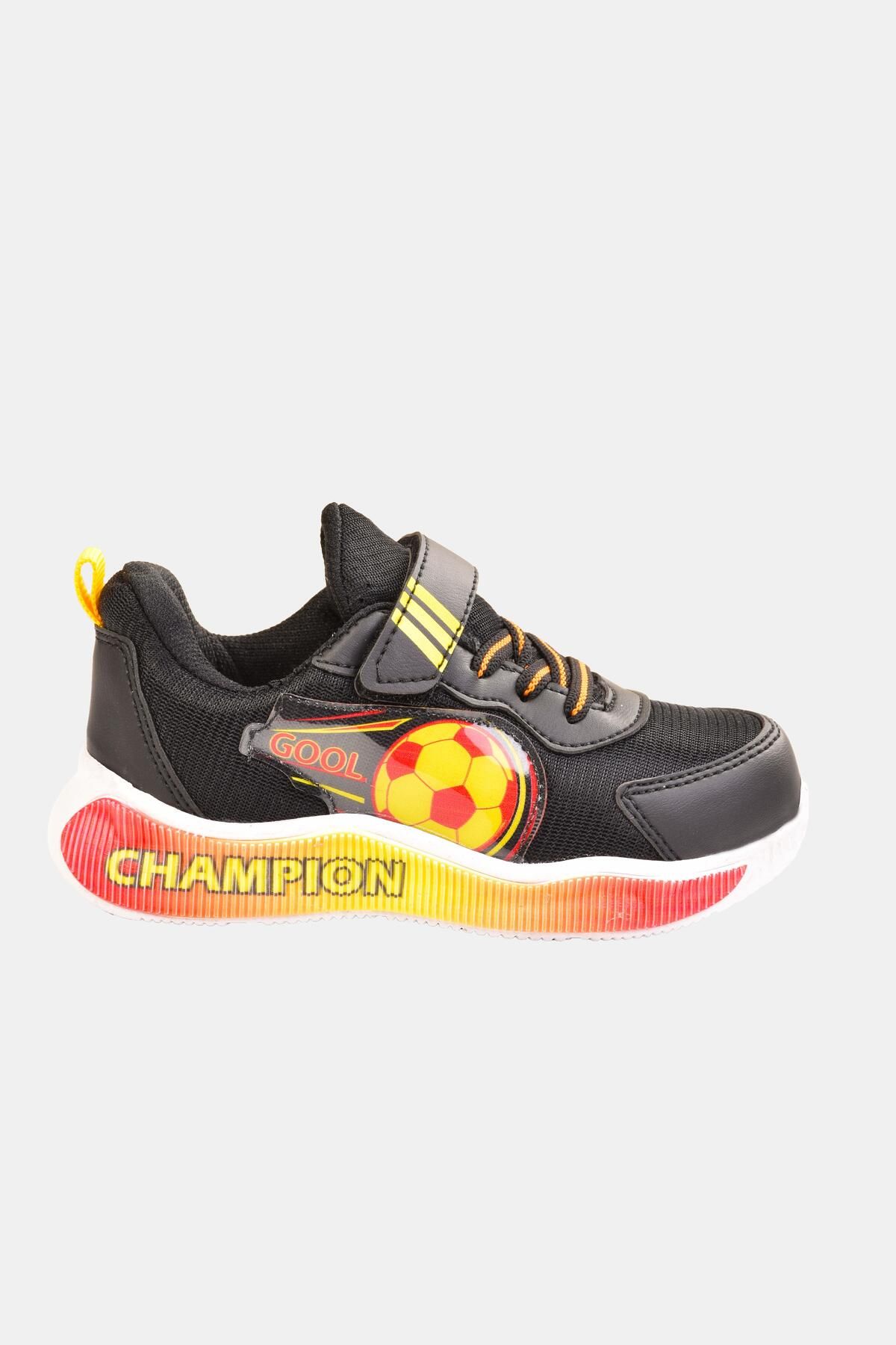 Boys' Yellow Navy Blue / Yellow Red Fan Sneakers