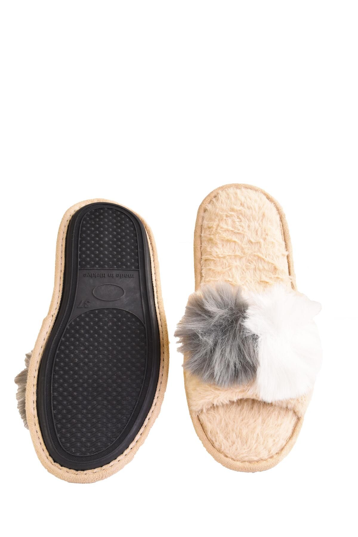 Women Furry Plush Slippers Home Slippers