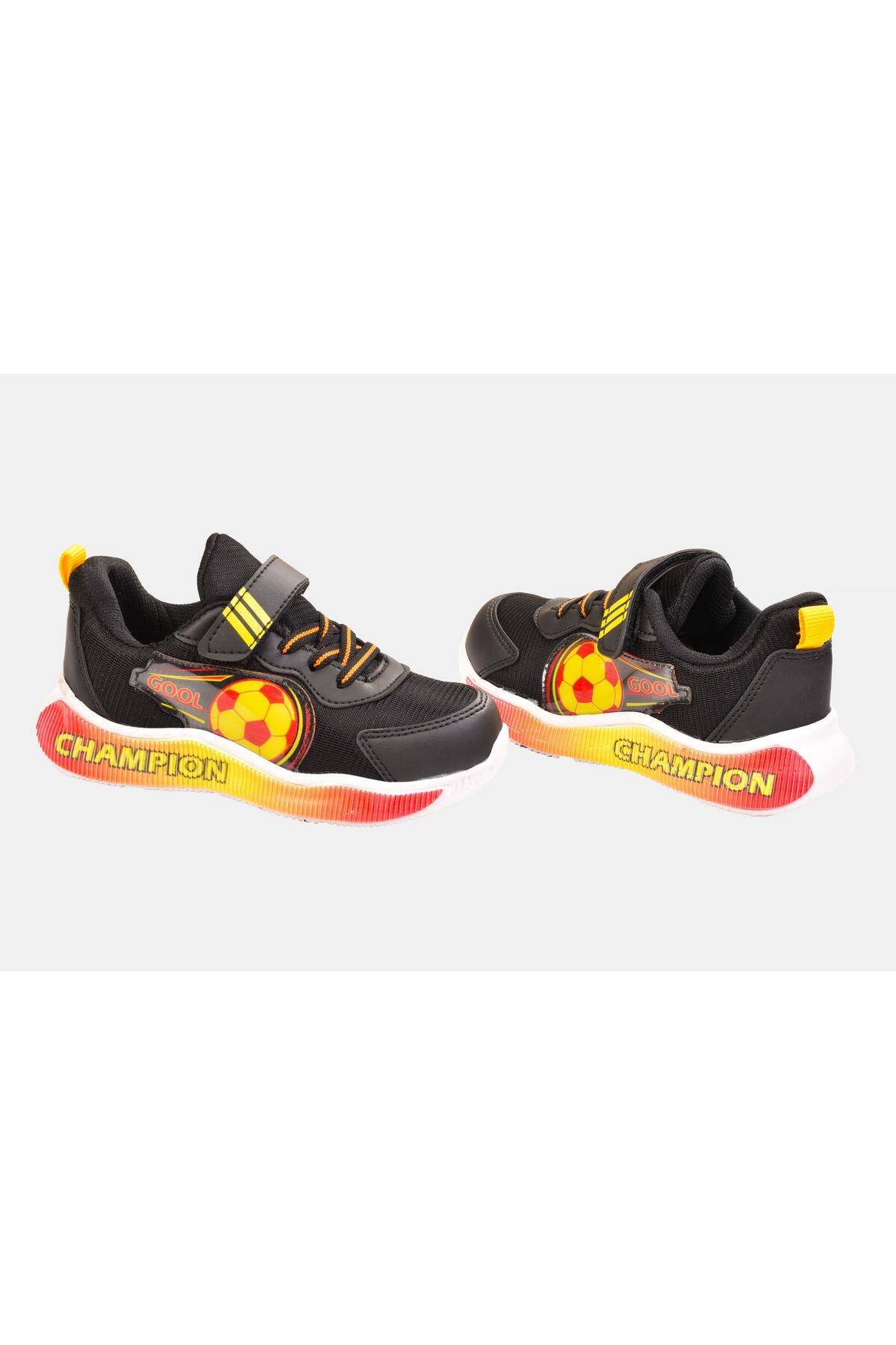 Boys' Yellow Navy Blue / Yellow Red Fan Sneakers