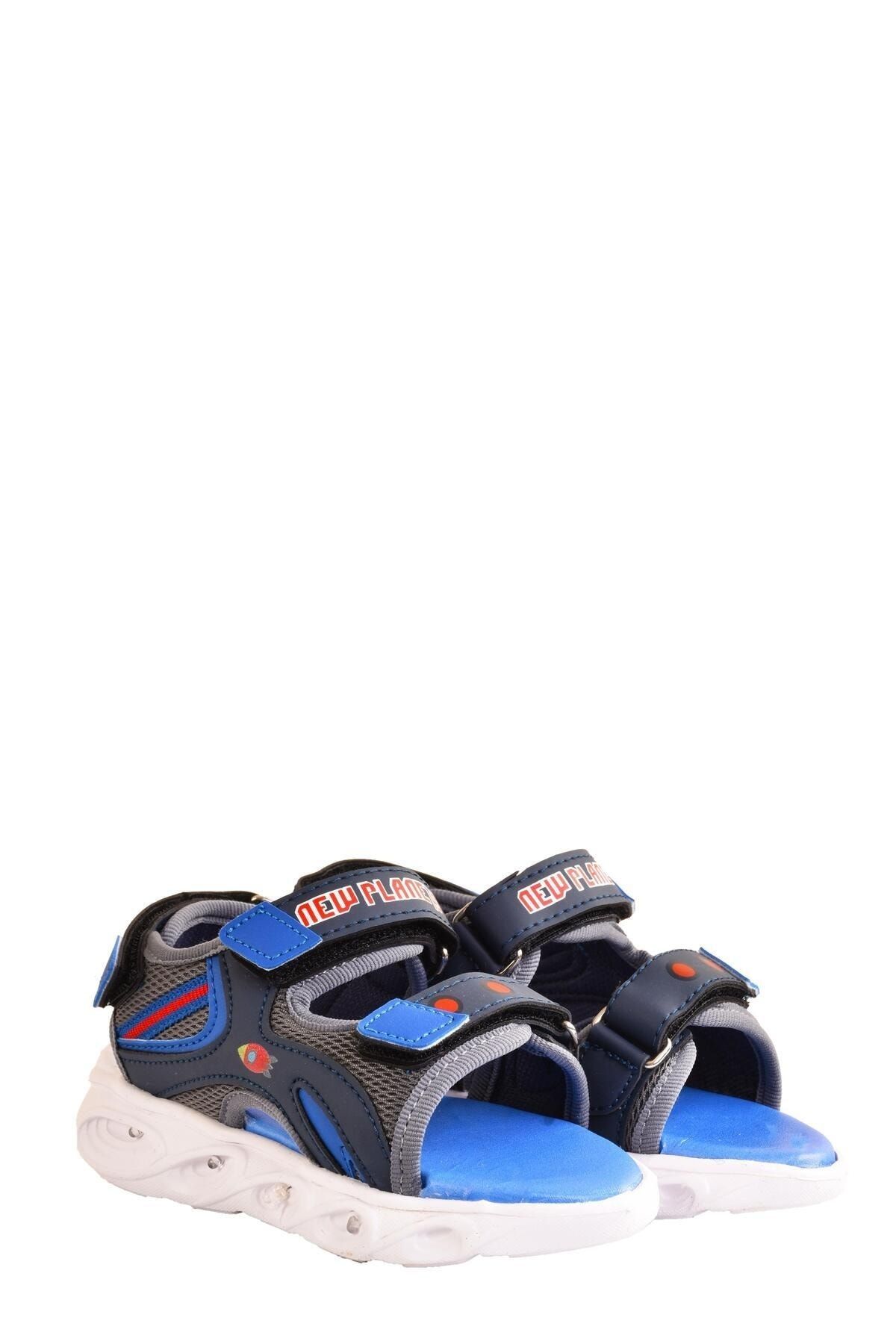 Boys' Lighted Navy Blue Sandal Shoes