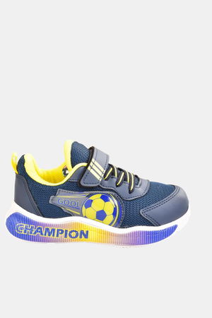 Boys' Yellow Navy Blue / Yellow Red Fan Sneakers