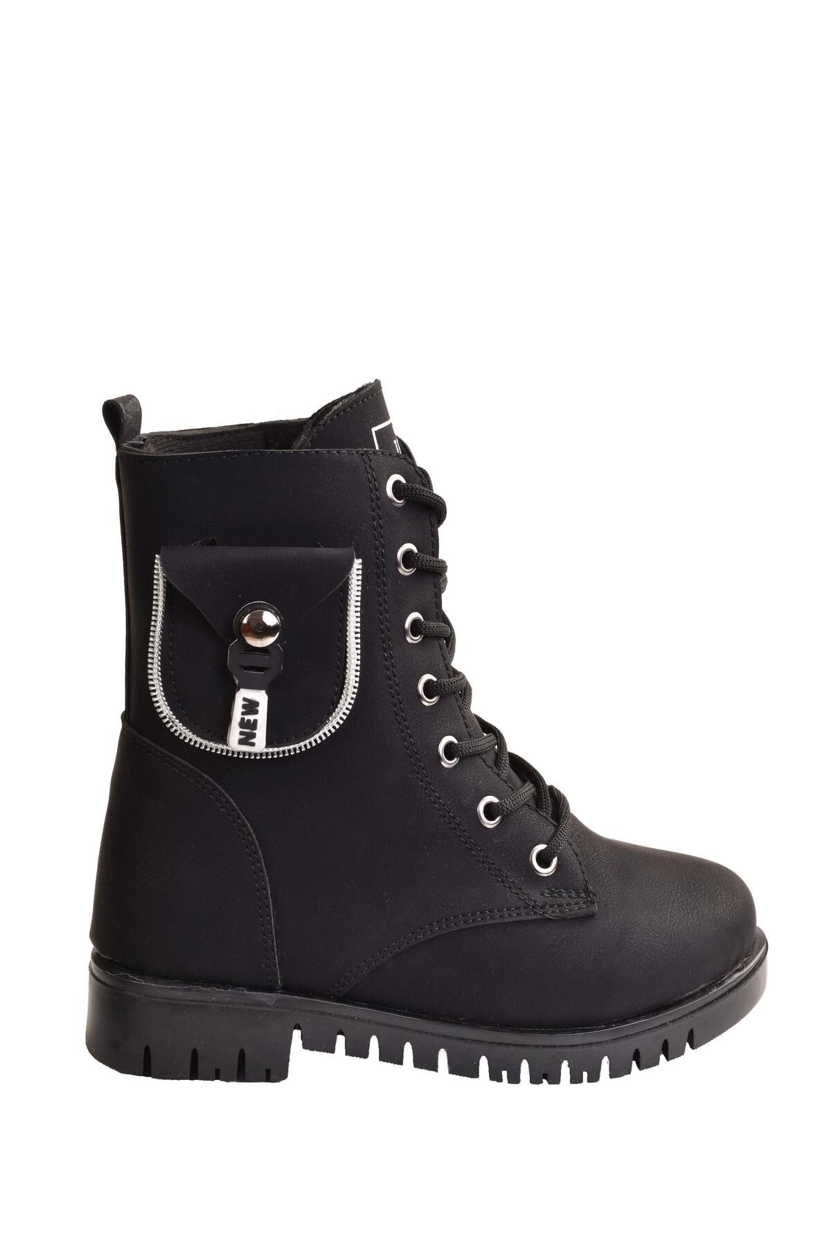 Girl's Cold Weather Resistant Black Boots & Booties