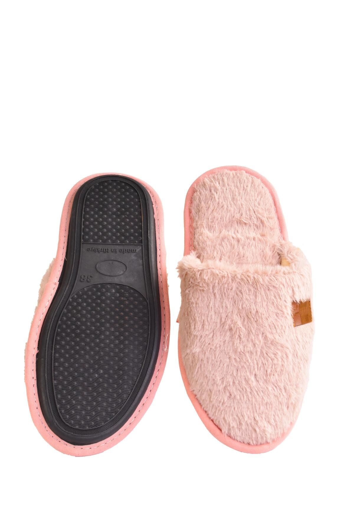 Women Furry Plush Slippers Home Slippers