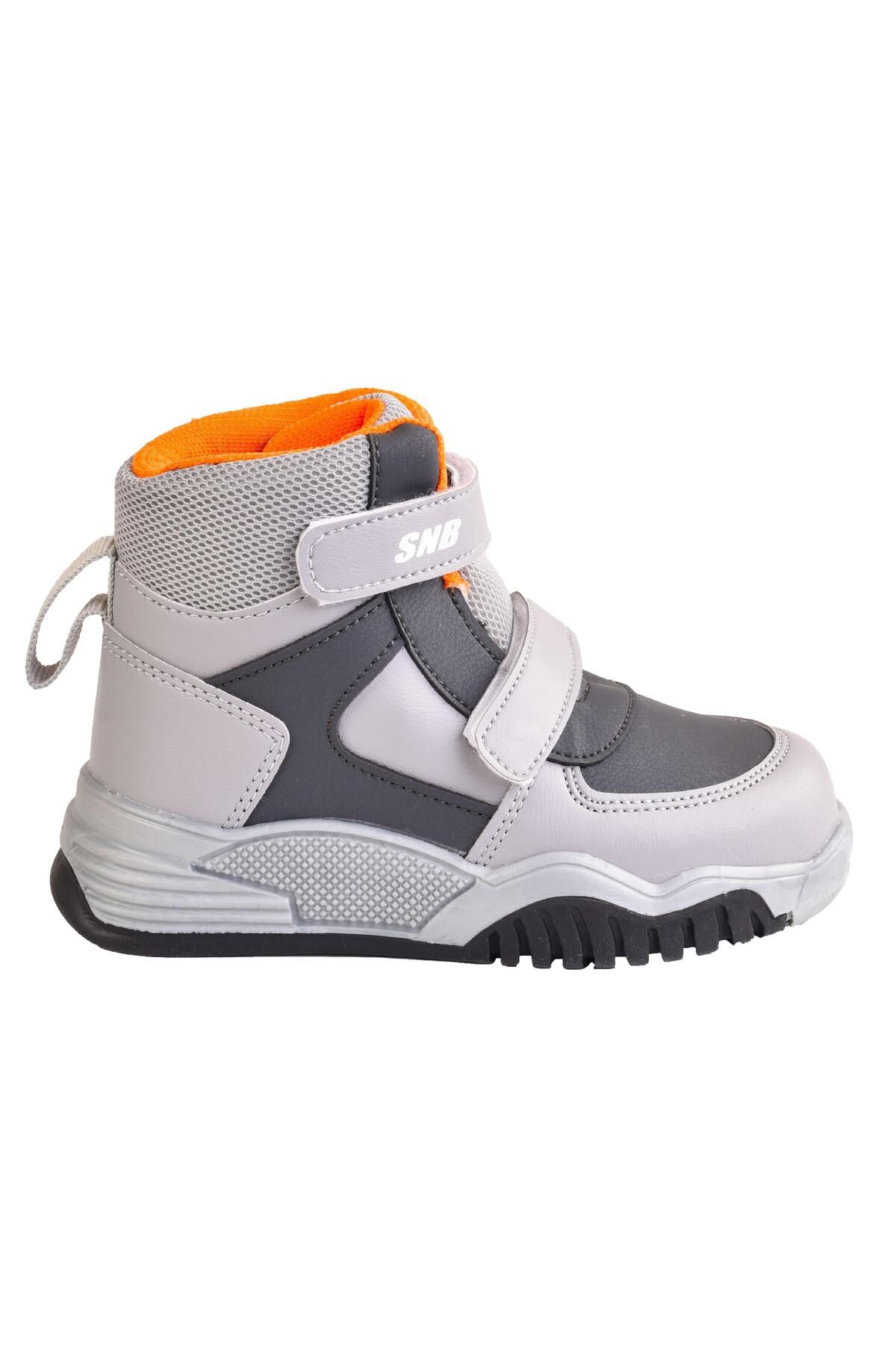 Boy's Waterproof Non Slip Sole Outdoor Winter Boots With Fleece Inside