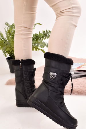 Women's Snow Boots Thermal Wool Snow Boots Non Slip Sole