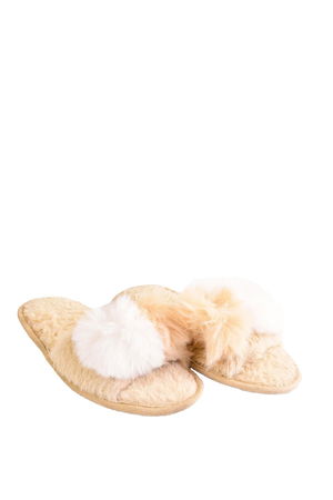 Women Furry Plush Slippers Home Slippers