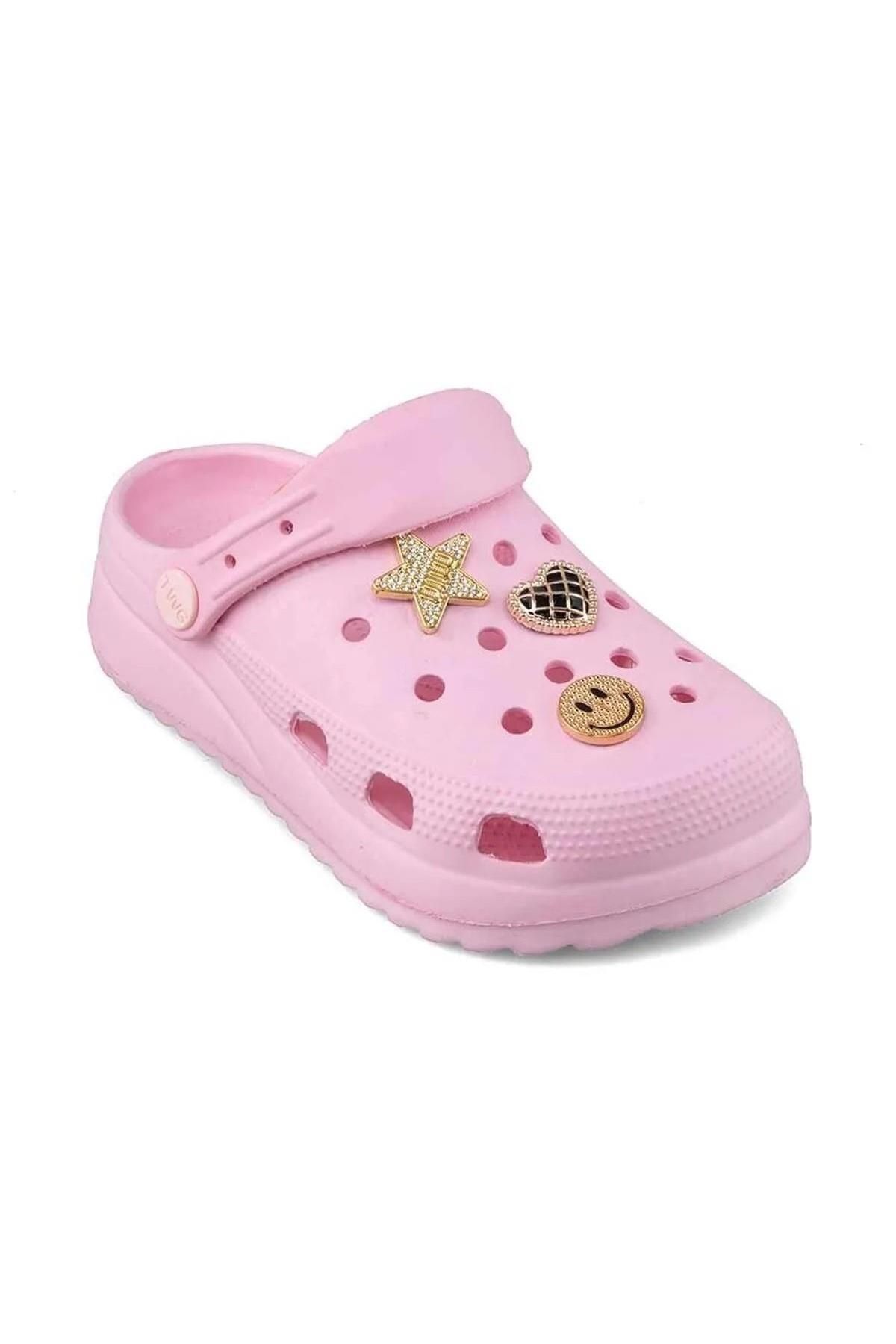 Girl's High Heeled Stone Slippers Sandals