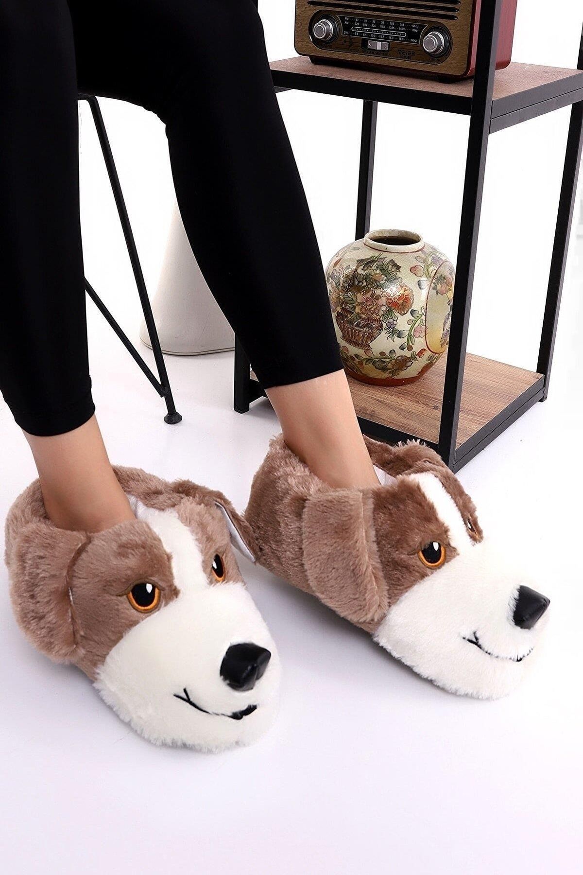 Unisex Animal Plaid Dog Panda Home Boots