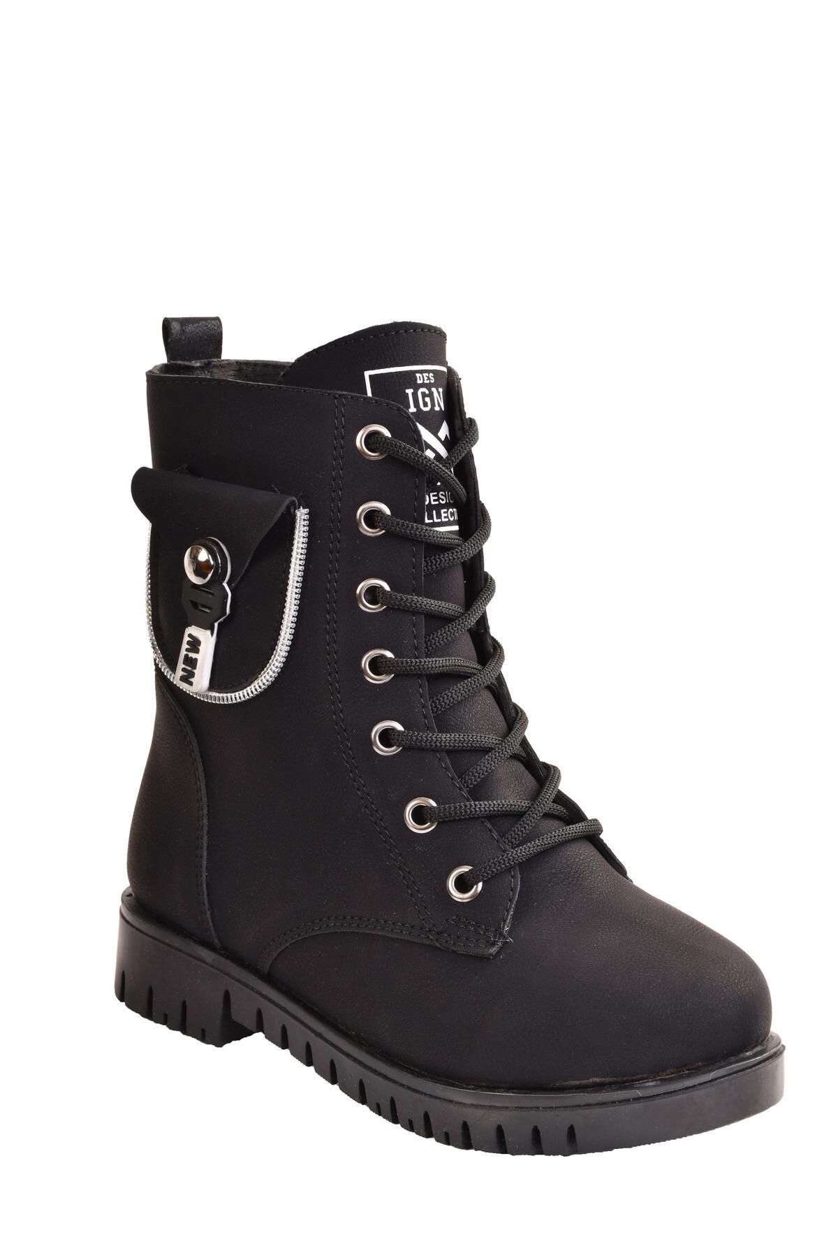 Girl's Cold Weather Resistant Black Boots & Booties