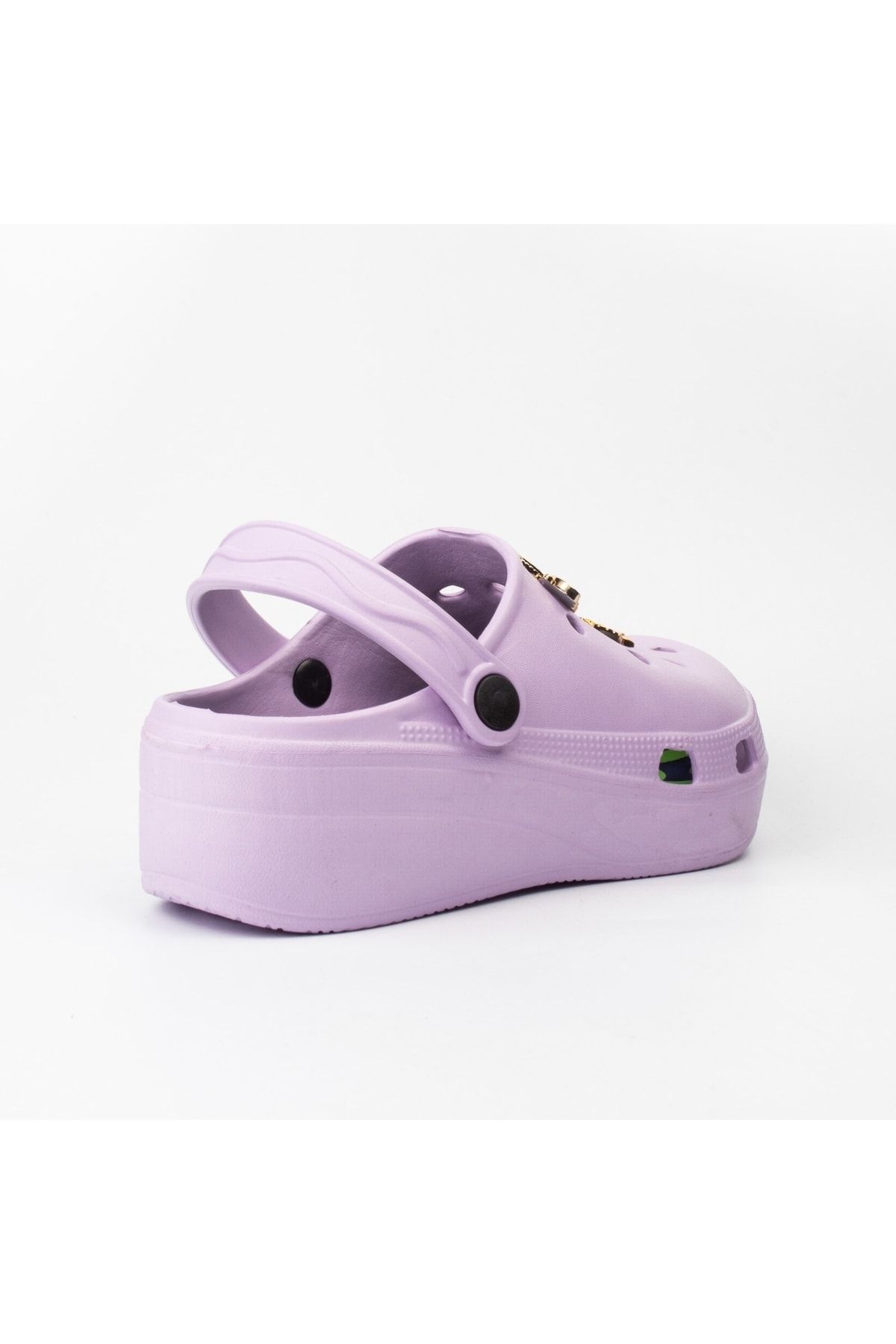 High Women's Slippers with Lilac Accessories 4745