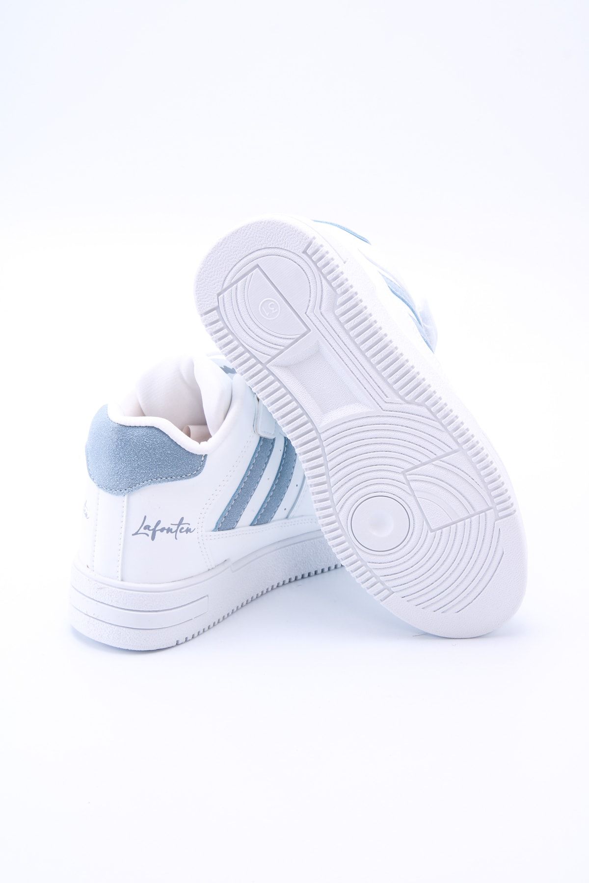 White Gray Kids Sneaker Ez716