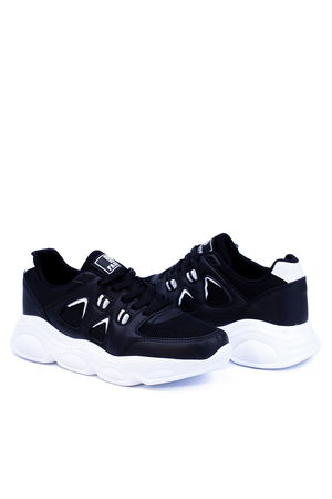 Black and White Women's Sneaker 0144