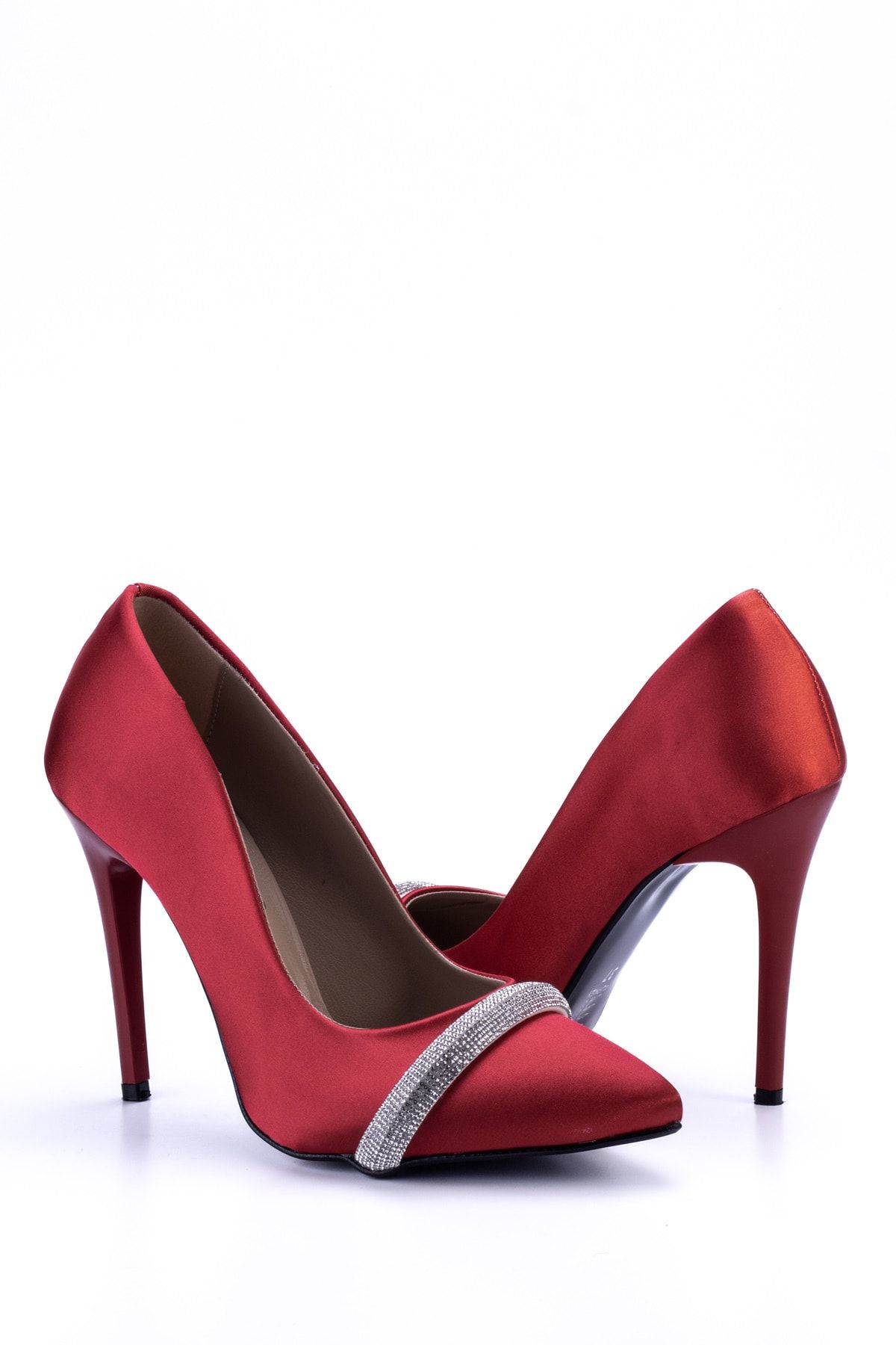 Red Women's Classic Heeled Shoes 1115