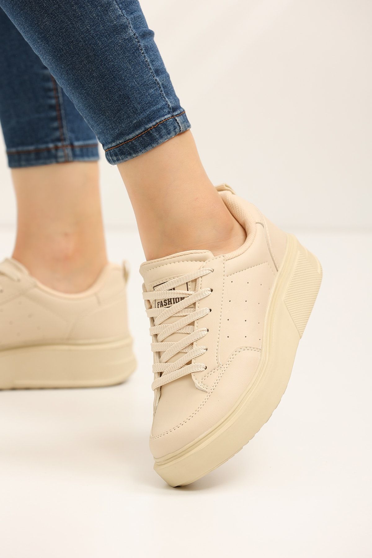 Beige Women's Sneaker 0148