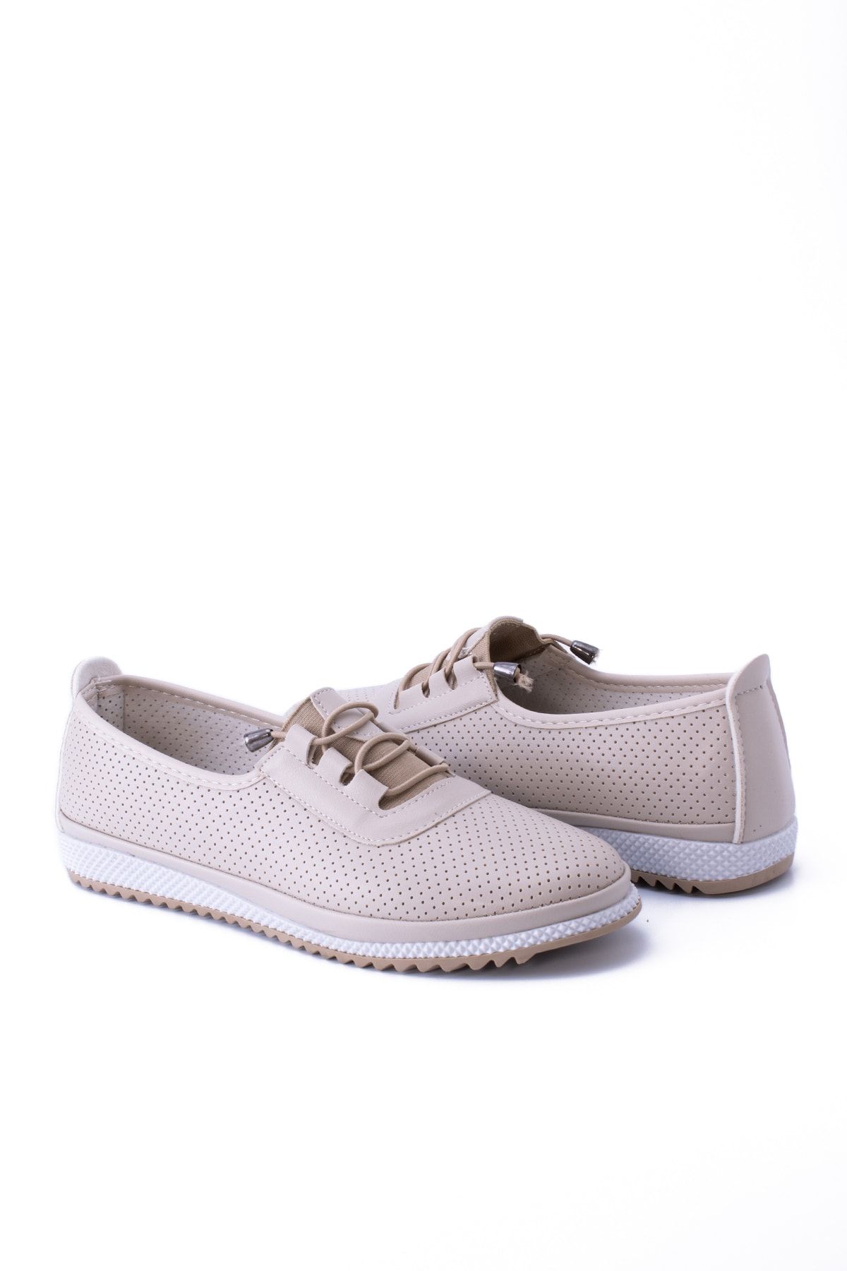 Cream Rubberized Casual Women's Casual 7002