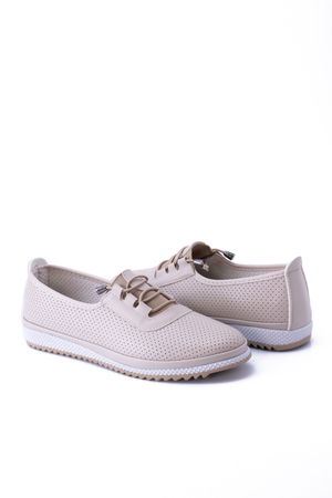 Cream Rubberized Casual Women's Casual 7002