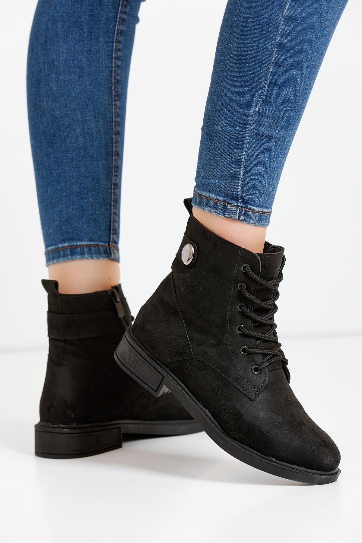 Black Suede Women's Boots A320