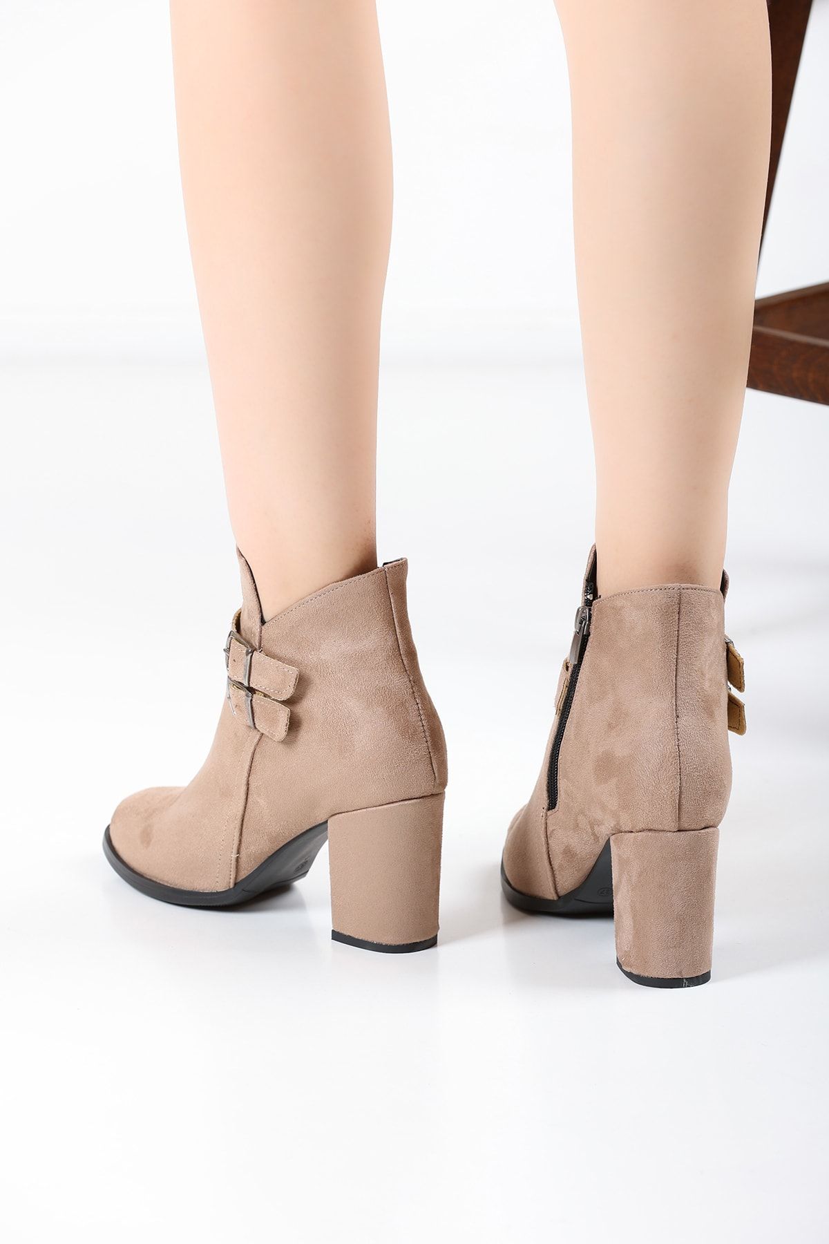 Beige Women Boots 3030