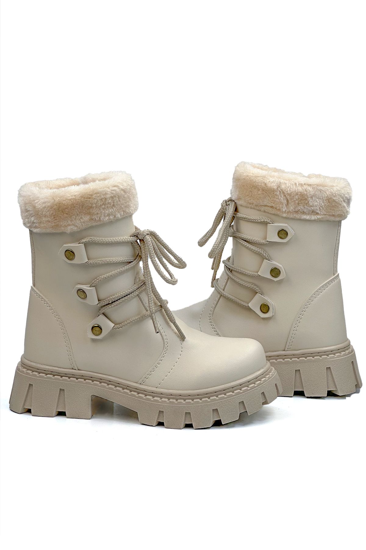 Beige Children's Postal Boots 485