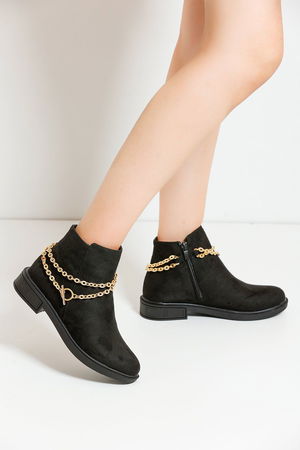 Black Suede Women's Boots A205