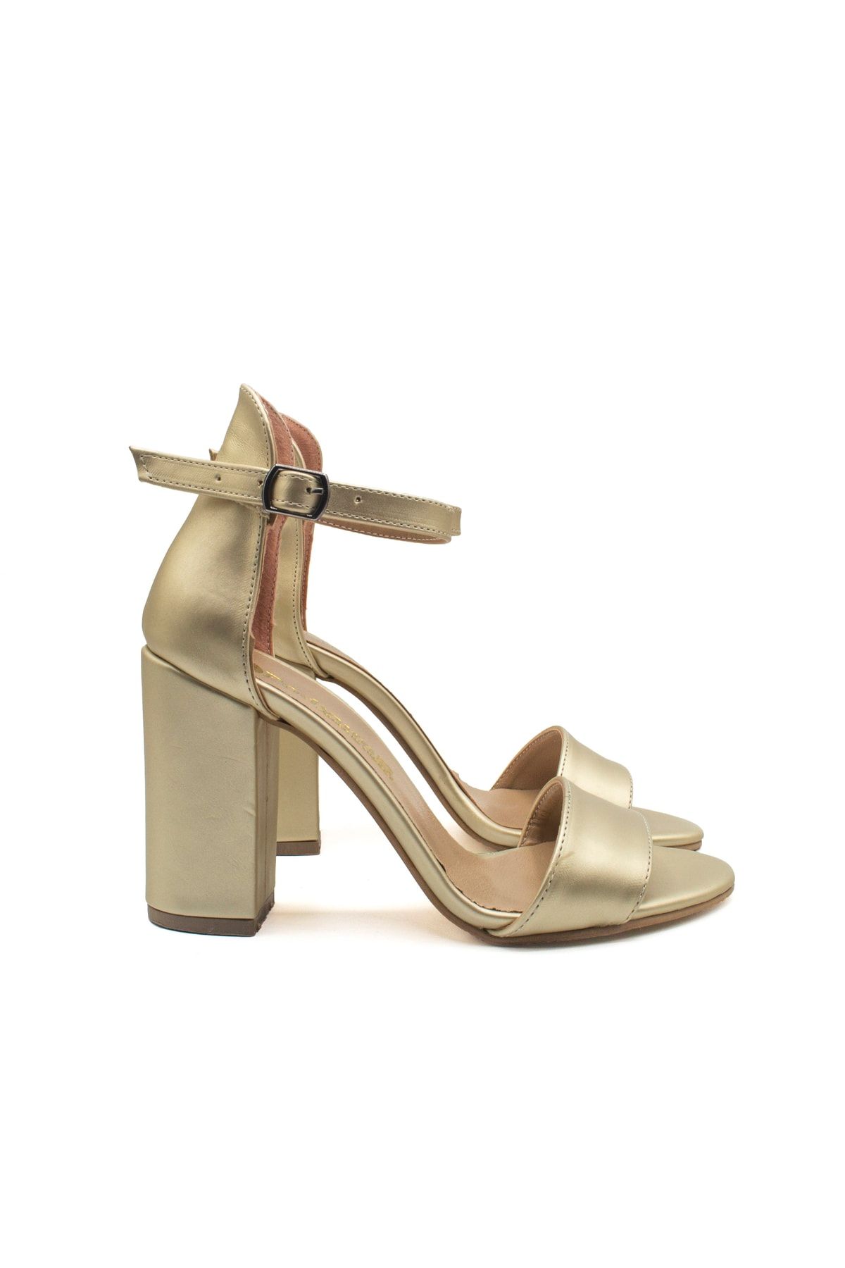 Gold Women's Heeled Shoes 2820