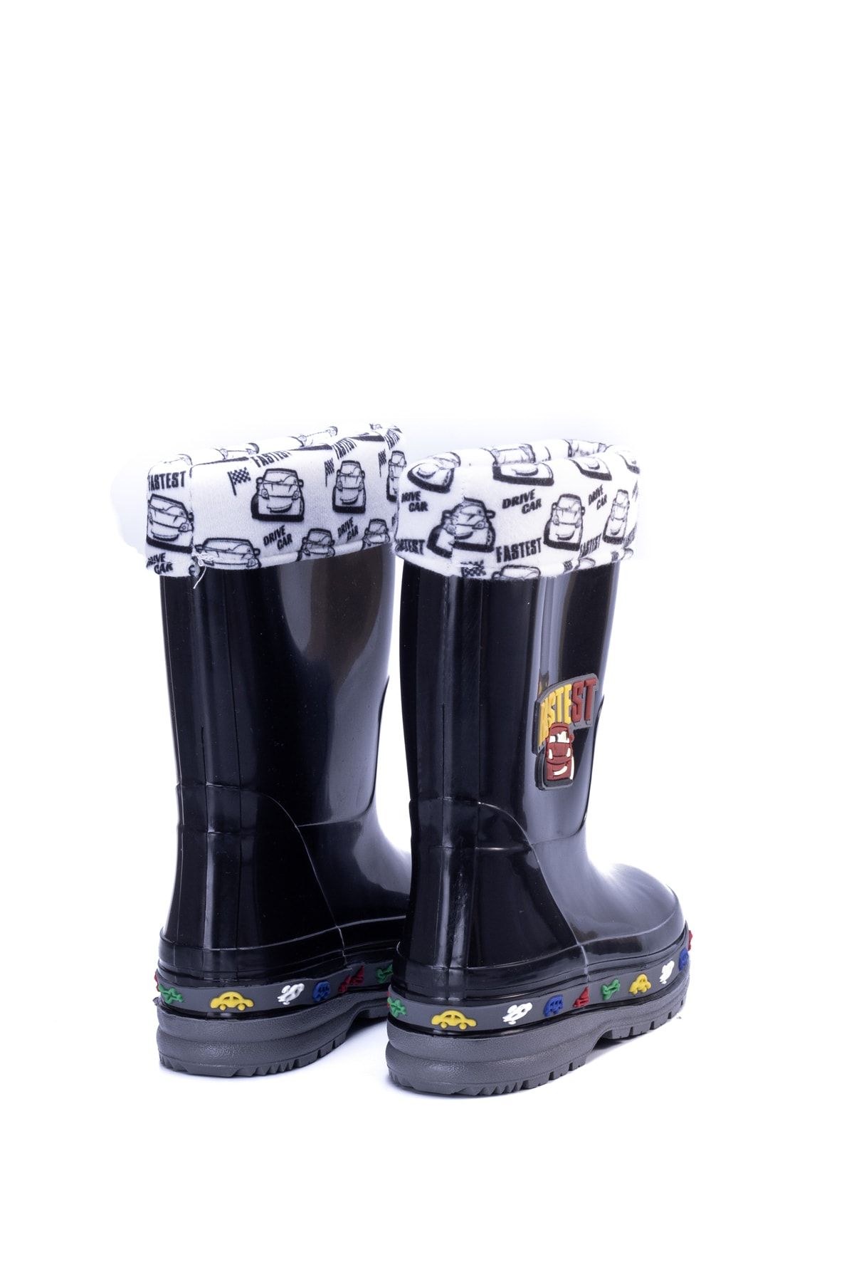 Black and White Kids Boots Gz001