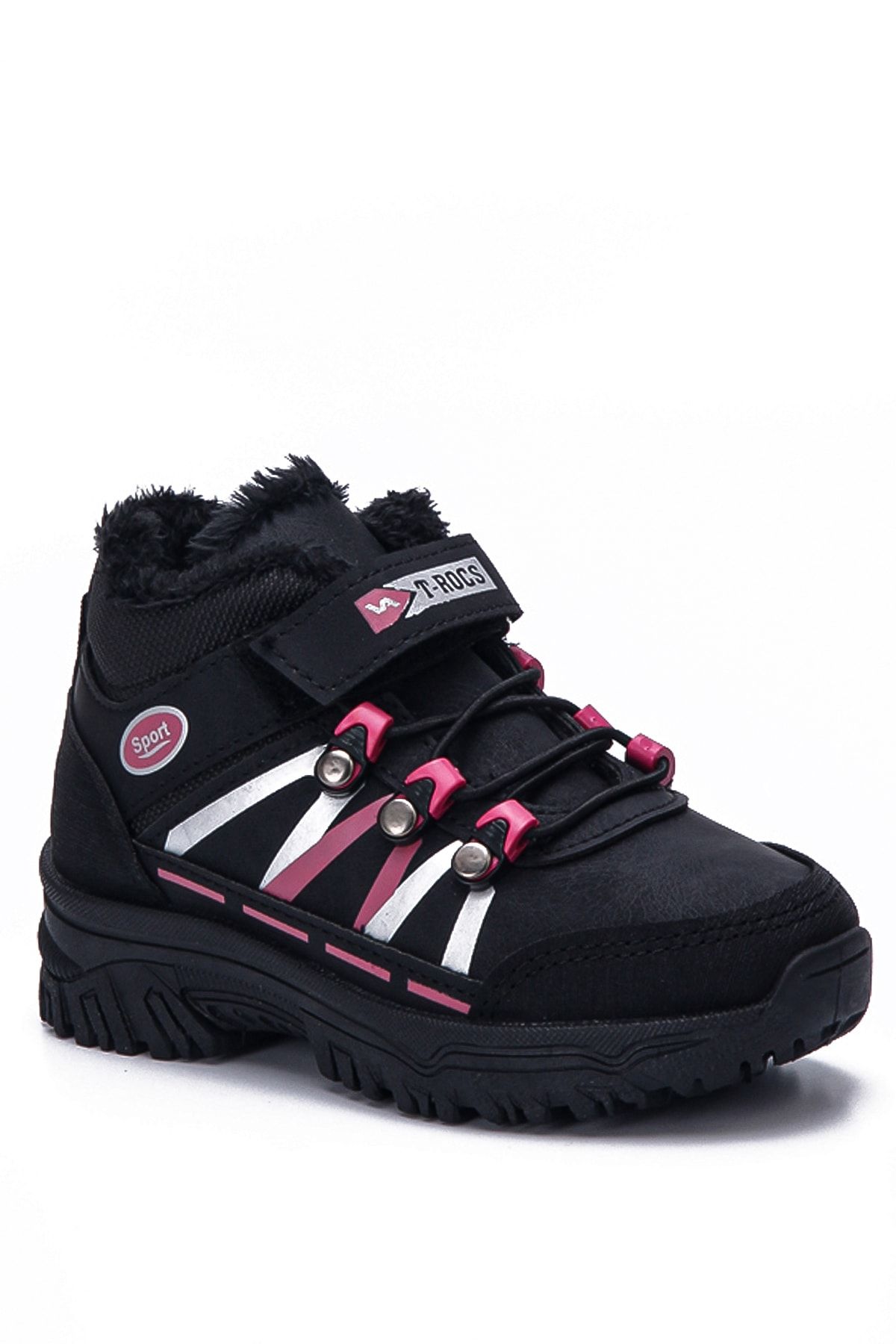 Black Fuchsia Kids Boots Bl03