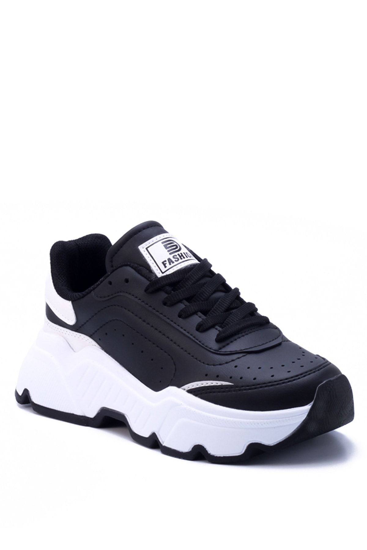 Black and White Women's Sneaker 0146