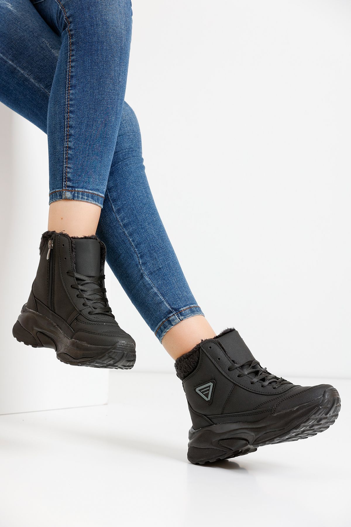 Black Women's Boots 0123