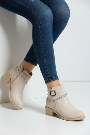 Cream Women Boots S04