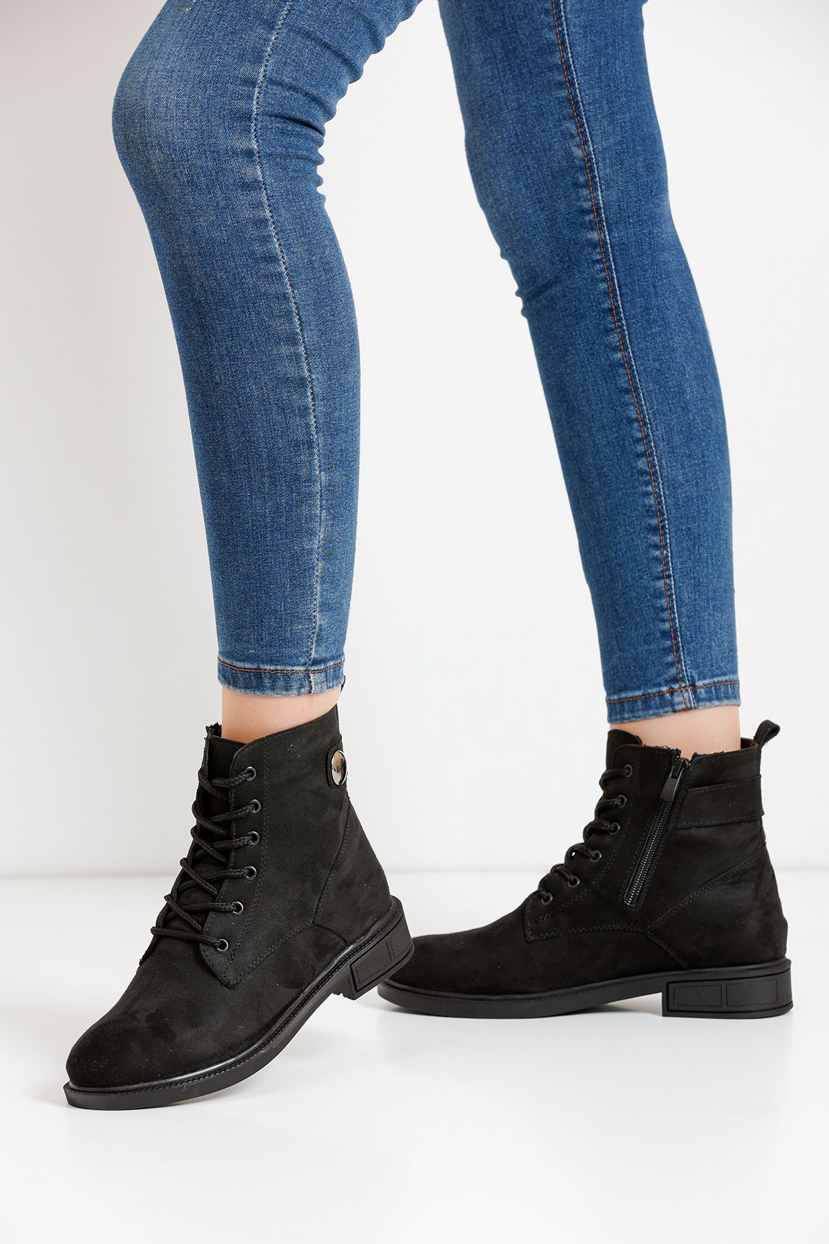 Black Suede Women's Boots A320