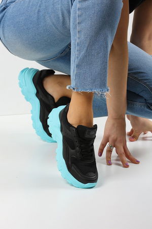 Black Blue Women's Sneaker 0150