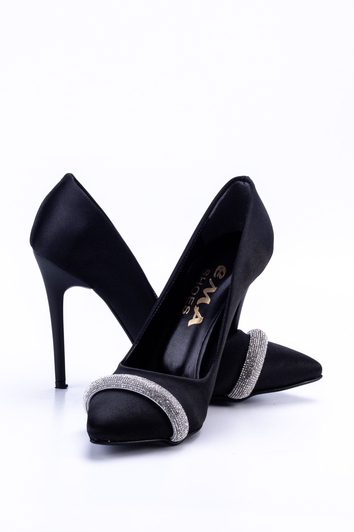 Black Women's Classic Heeled Shoes 1115