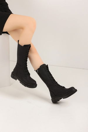 Black Matte Women's Boots K44