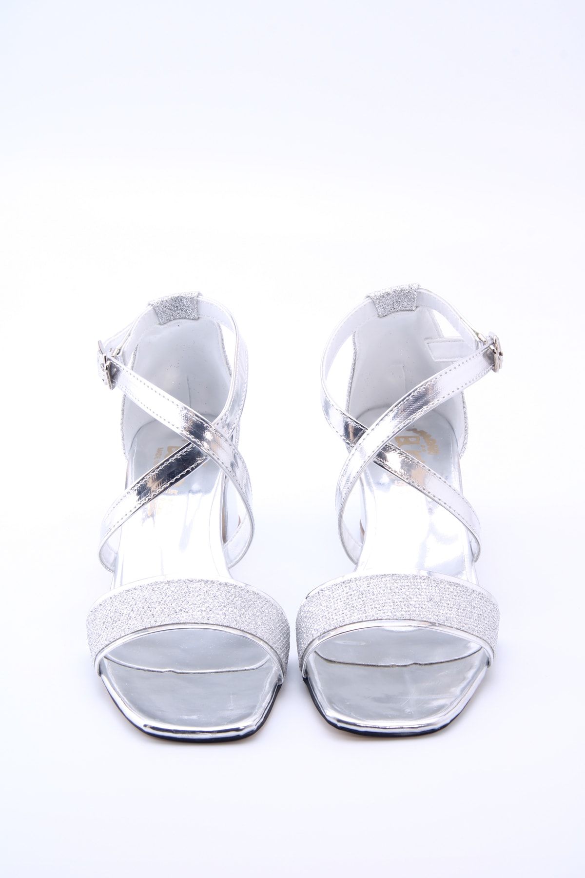 Silver Children's Heeled Shoes 8088