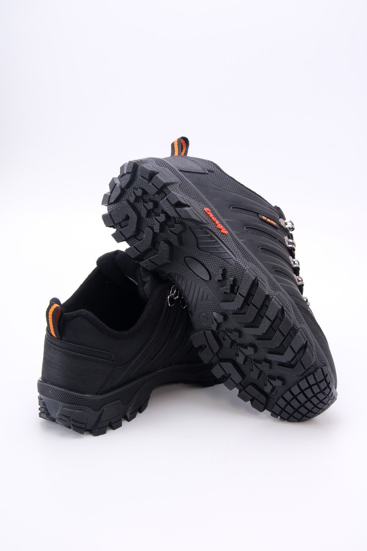 Black Orange Unisex Outdoor Shoes Dsm1